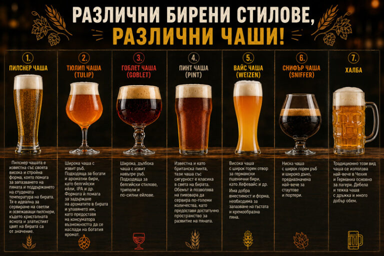 Различни стилове, различни чаши!