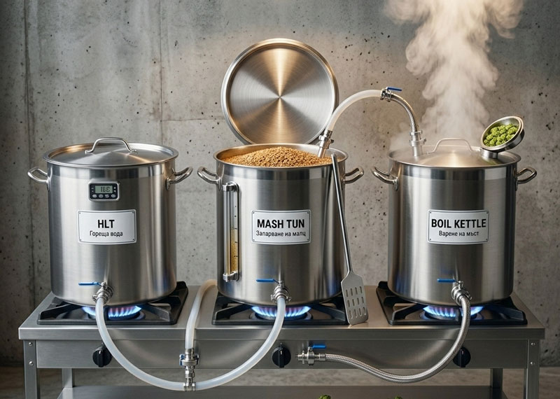 трисъдова система за варене бира