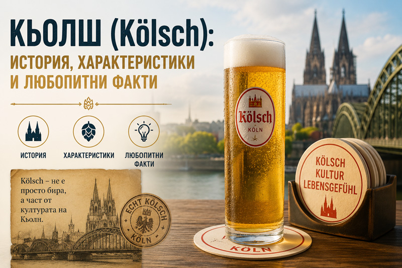 Кьолш (Kölsch): история, характеристики и любопитни факти