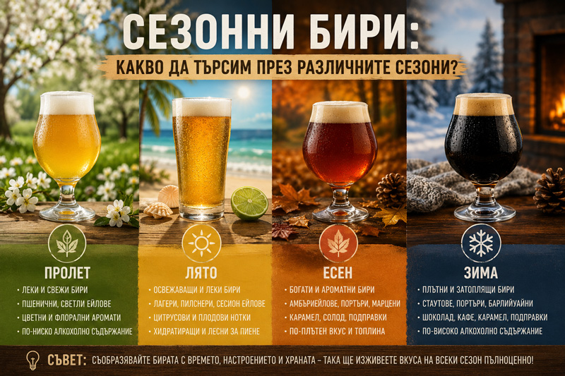 Сезонни бири: Какво да търсим през различните сезони?