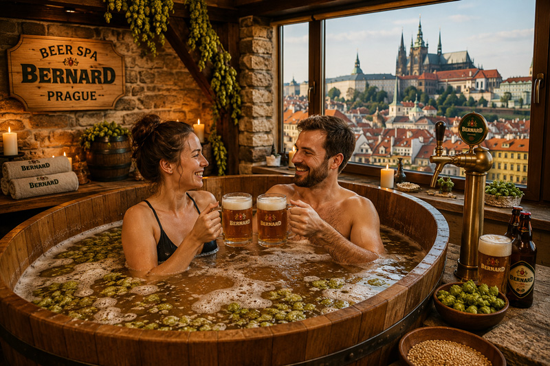 Beer Spa Bernard в Прага – чувството да се потопиш в бирена вана?